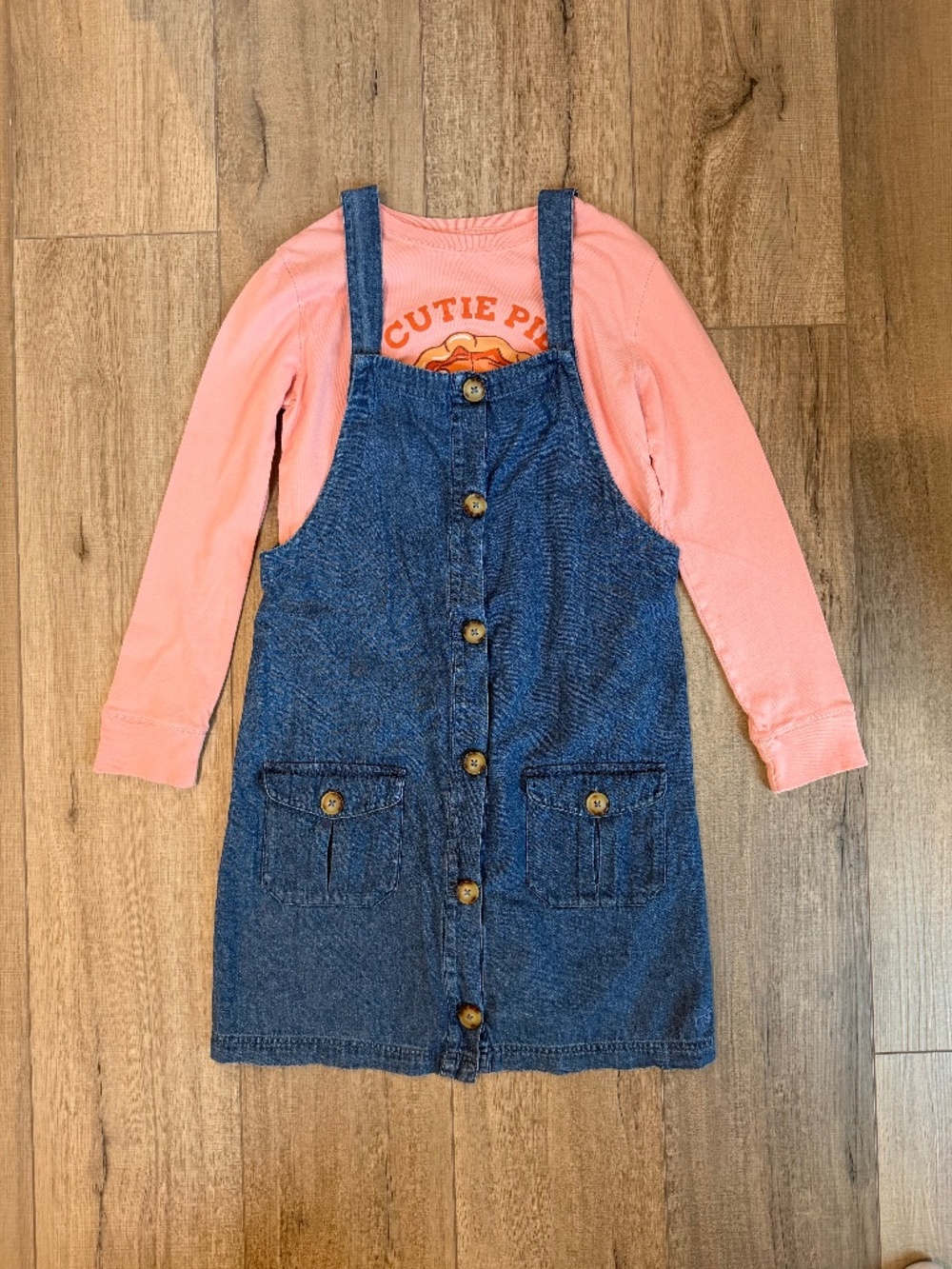 Vineyard Vines Girls Denim Dress Size 8-10 & Cutie Pie Top Set Size 12